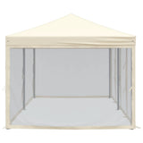 Folding Party Tent with Sidewalls Cream 3x6 m