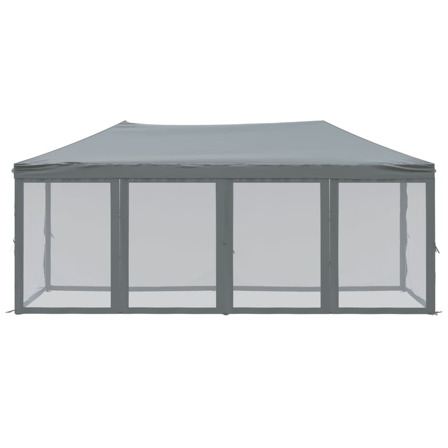 Folding Party Tent with Sidewalls Anthracite 3x6 m