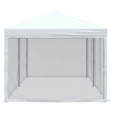 Folding Party Tent with Sidewalls White 3x6 m