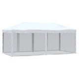 Folding Party Tent with Sidewalls White 3x6 m