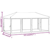 Folding Party Tent with Sidewalls Taupe 3x6 m - Extra Image