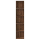 CD Cabinets 2 pcs Brown Oak 21x16x93.5 cm Engineered Wood - 45-Degree Angle