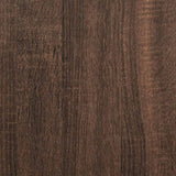 CD Cabinets 2 pcs Brown Oak 21x16x93.5 cm Engineered Wood