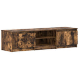 TV Cabinet Smoked Oak 140x40x35.5 cm Engineered Wood