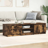 TV Cabinet Smoked Oak 140x40x35.5 cm Engineered Wood - Side View
