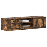 TV Cabinet Smoked Oak 140x40x35.5 cm Engineered Wood - Top-Down View