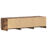 TV Cabinet Smoked Oak 140x40x35.5 cm Engineered Wood - Close-Up Angle