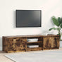 TV Cabinet Smoked Oak 140x40x35.5 cm Engineered Wood