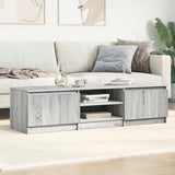 TV Cabinet Grey Sonoma 140x40x35.5 cm Engineered Wood - Side View