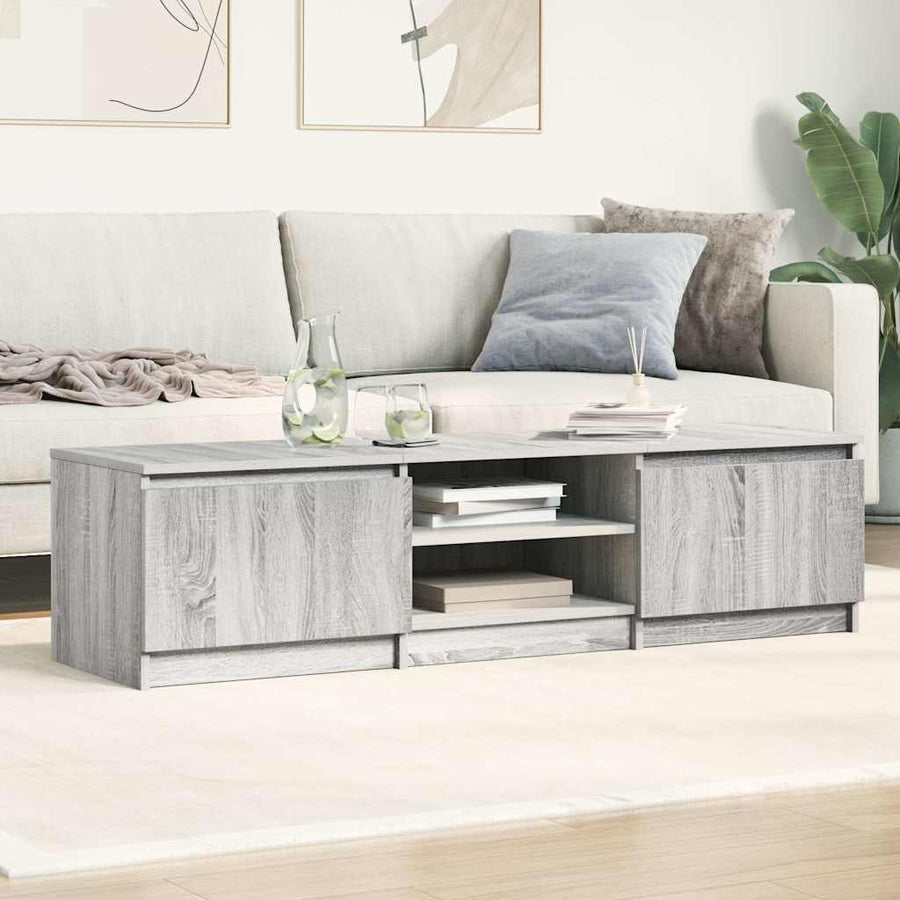 TV Cabinet Grey Sonoma 140x40x35.5 cm Engineered Wood