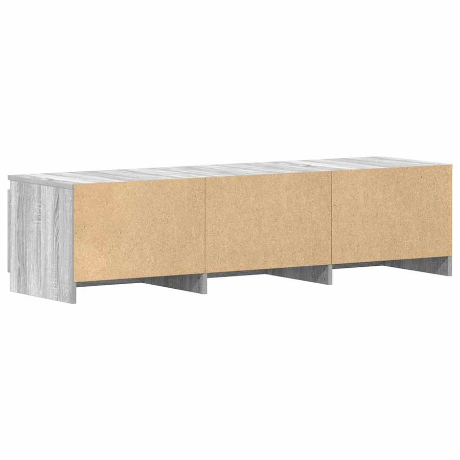 TV Cabinet Grey Sonoma 140x40x35.5 cm Engineered Wood