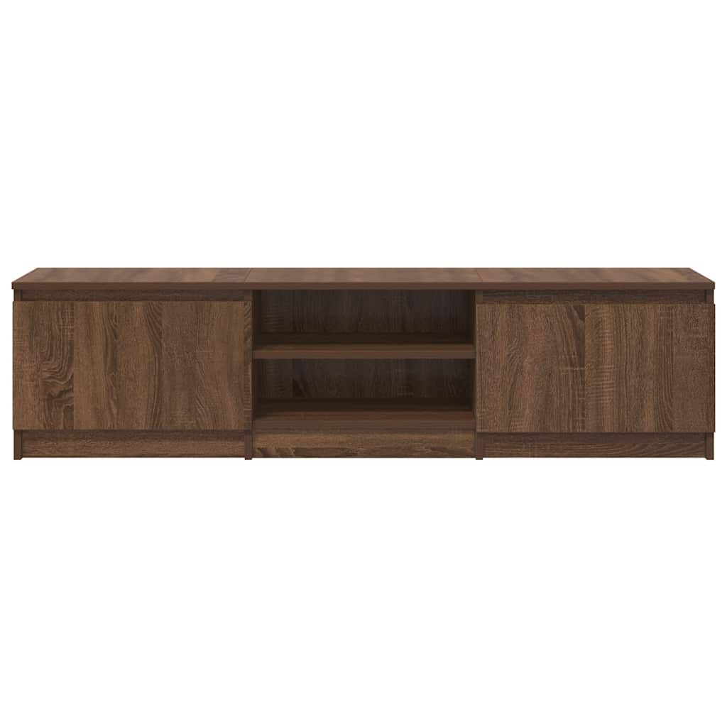 TV Cabinet Brown Oak 140x40x35.5 cm Engineered Wood