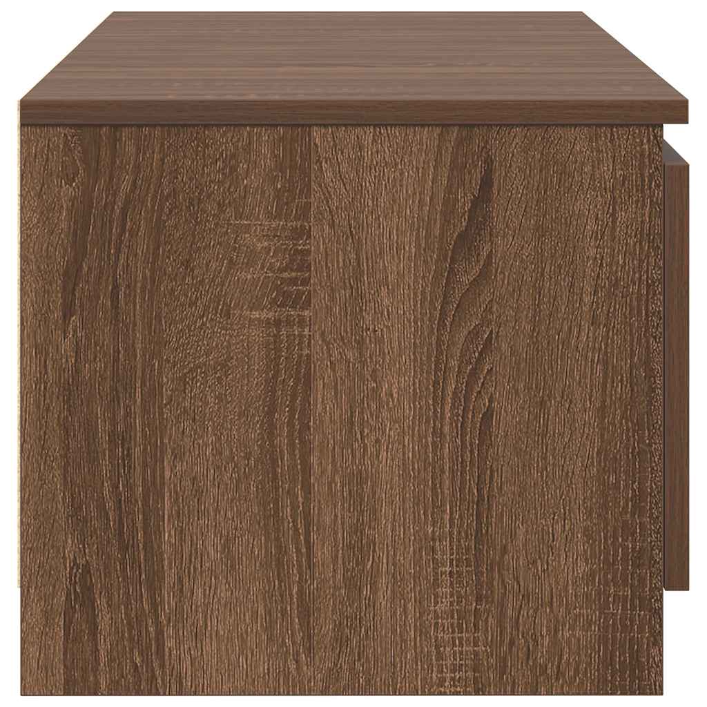 TV Cabinet Brown Oak 140x40x35.5 cm Engineered Wood