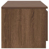 TV Cabinet Brown Oak 140x40x35.5 cm Engineered Wood