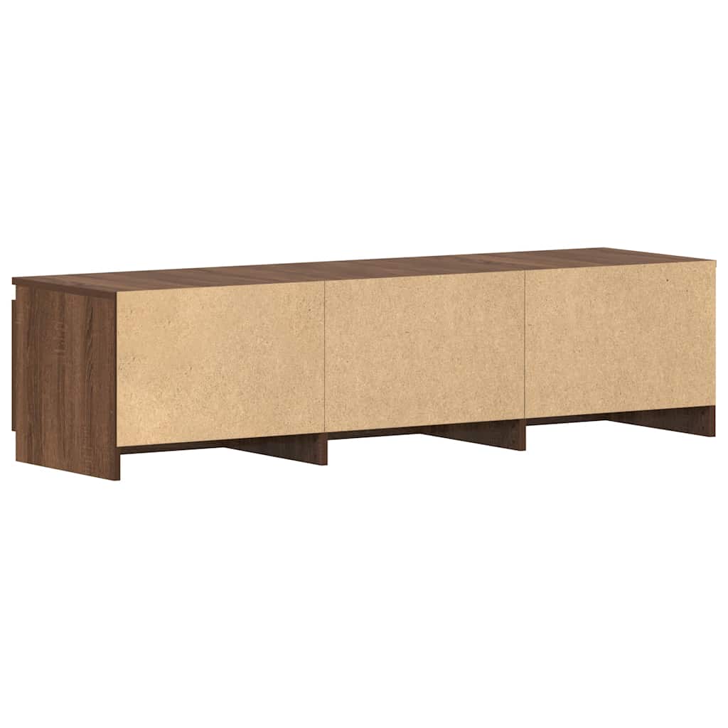 TV Cabinet Brown Oak 140x40x35.5 cm Engineered Wood