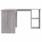 Corner Desk Grey Sonoma 120x140x75 cm Engineered Wood