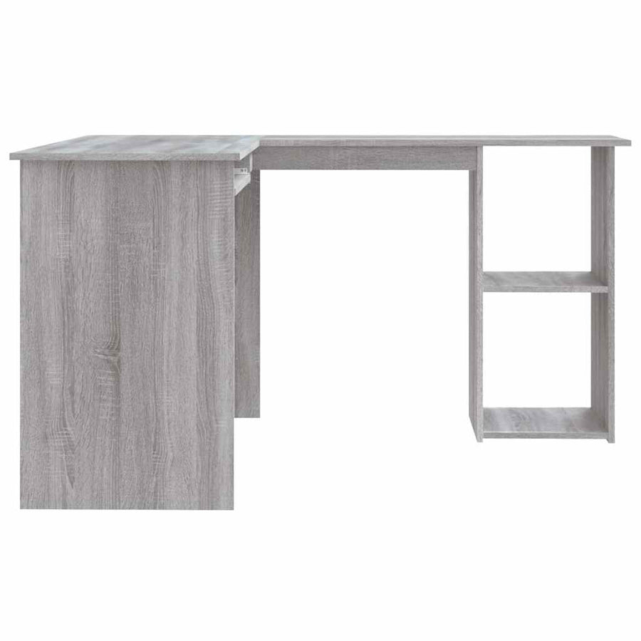 Corner Desk Grey Sonoma 120x140x75 cm Engineered Wood