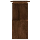 Corner Desk Brown Oak 200x50x76 cm Engineered Wood - Close-Up Angle