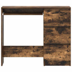 Desk Smoked Oak 90x45x76 cm Engineered Wood