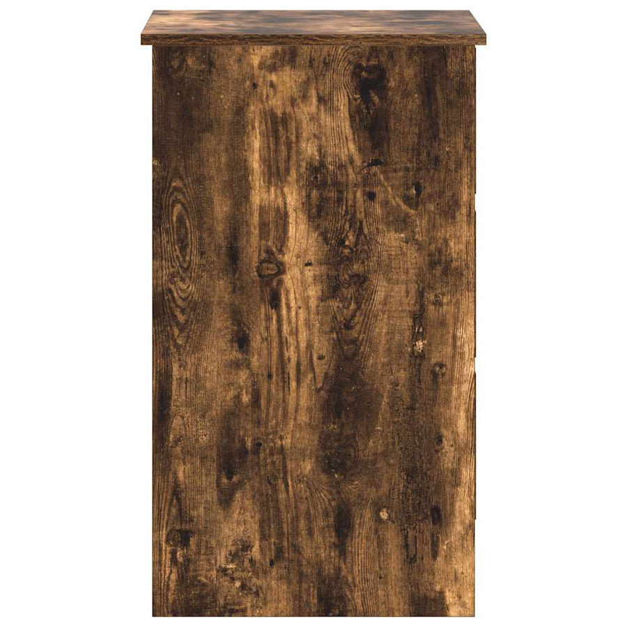 Desk Smoked Oak 90x45x76 cm Engineered Wood