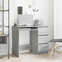 Desk Grey Sonoma 90x45x76 cm Engineered Wood