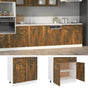 Drawer Bottom Cabinet "Lyon" Smoked Oak 80x46x81.5 cm