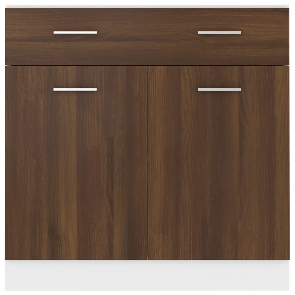 Drawer Bottom Cabinet Lyon Brown Oak 80x46x81.5 cm Engineered Wood