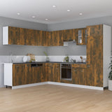 Kitchen Cabinet Lyon Smoked Oak 75.5x75.5x81.5 cm Engineered Wood - Side View