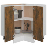 Kitchen Cabinet Lyon Smoked Oak 75.5x75.5x81.5 cm Engineered Wood - Top-Down View