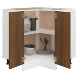 Kitchen Cabinet Lyon Brown Oak 75.5x75.5x81.5 cm Engineered Wood - Top-Down View