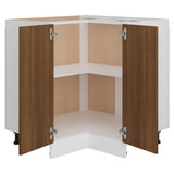 Kitchen Cabinet Lyon Brown Oak 75.5x75.5x81.5 cm Engineered Wood - 45-Degree Angle