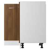 Kitchen Cabinet Lyon Brown Oak 75.5x75.5x81.5 cm Engineered Wood - Rear View