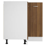 Kitchen Cabinet Lyon Brown Oak 75.5x75.5x81.5 cm Engineered Wood - Close-Up Angle