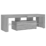 TV Cabinet with LED Lights Grey Sonoma 120x35x40 cm