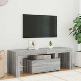 TV Cabinet with LED Lights Grey Sonoma 120x35x40 cm