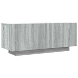 TV Cabinet Grey Sonoma 100x35x40 cm Engineered Wood - Front View