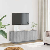 TV Cabinet Grey Sonoma 100x35x40 cm Engineered Wood - Side View