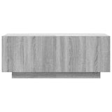 TV Cabinet Grey Sonoma 100x35x40 cm Engineered Wood - Top-Down View