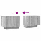 TV Cabinet Grey Sonoma 100x35x40 cm Engineered Wood - Low Angle