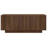 TV Cabinet Brown Oak 100x35x40 cm Engineered Wood - Top-Down View