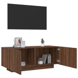 TV Cabinet Brown Oak 100x35x40 cm Engineered Wood