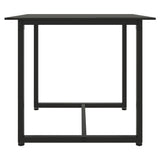 3 Piece Outdoor Sofa Set with Cushions Black Poly Rattan