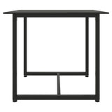3 Piece Outdoor Lounge Set with Cushions Poly Rattan Black - Extra Image