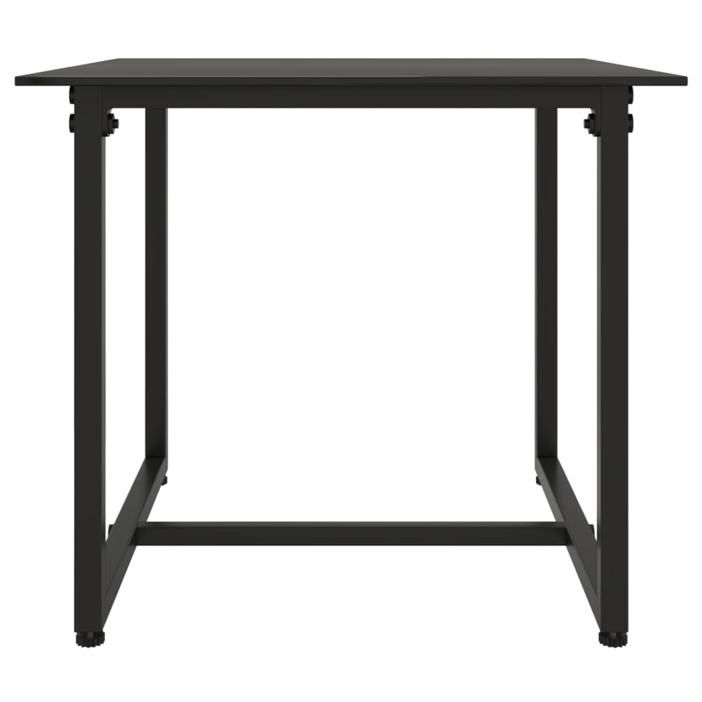 3 Piece Garden Lounge Set with Cushions Black Poly Rattan