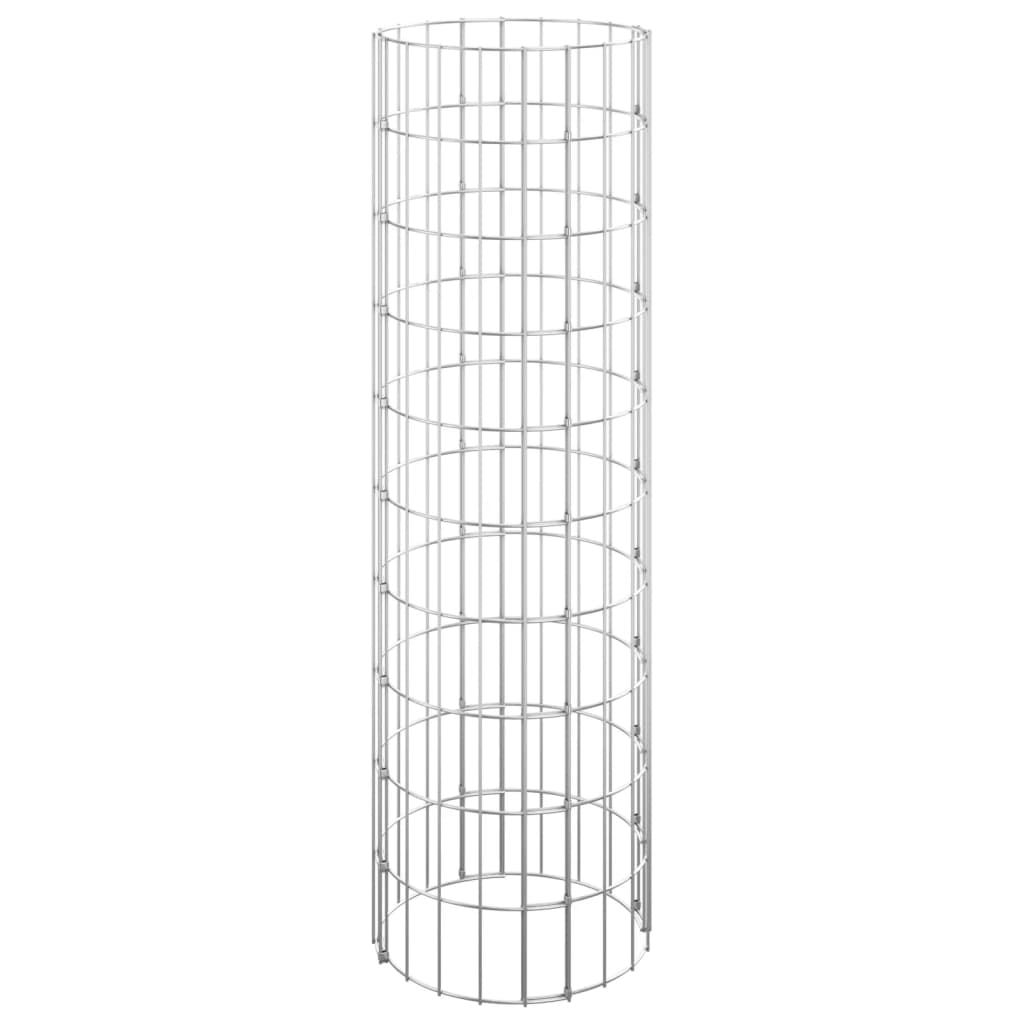 Circular Gabion Pole Galvanised Steel ?0x100 cm