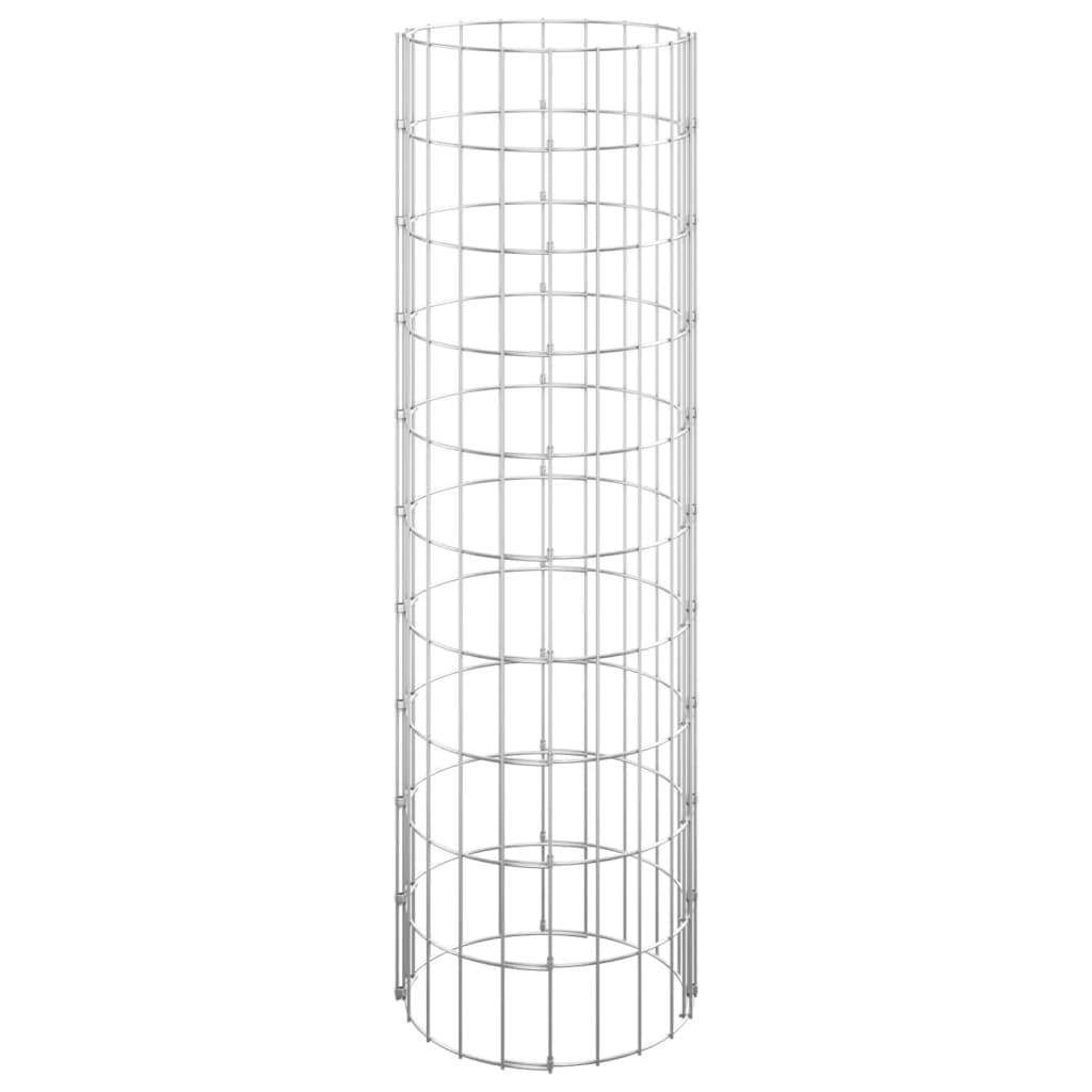 Circular Gabion Pole Galvanised Steel ?0x100 cm