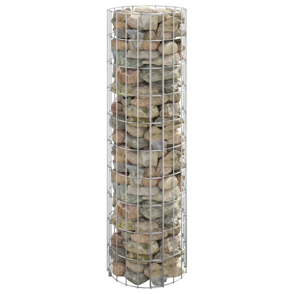 Circular Gabion Pole Galvanised Steel ?0x100 cm