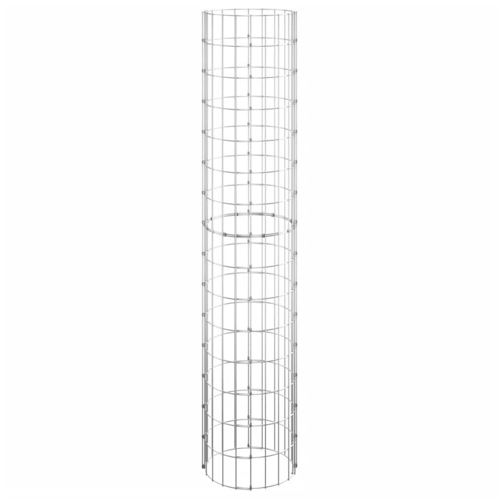 Circular Gabion Pole Galvanised Steel ?0x150 cm