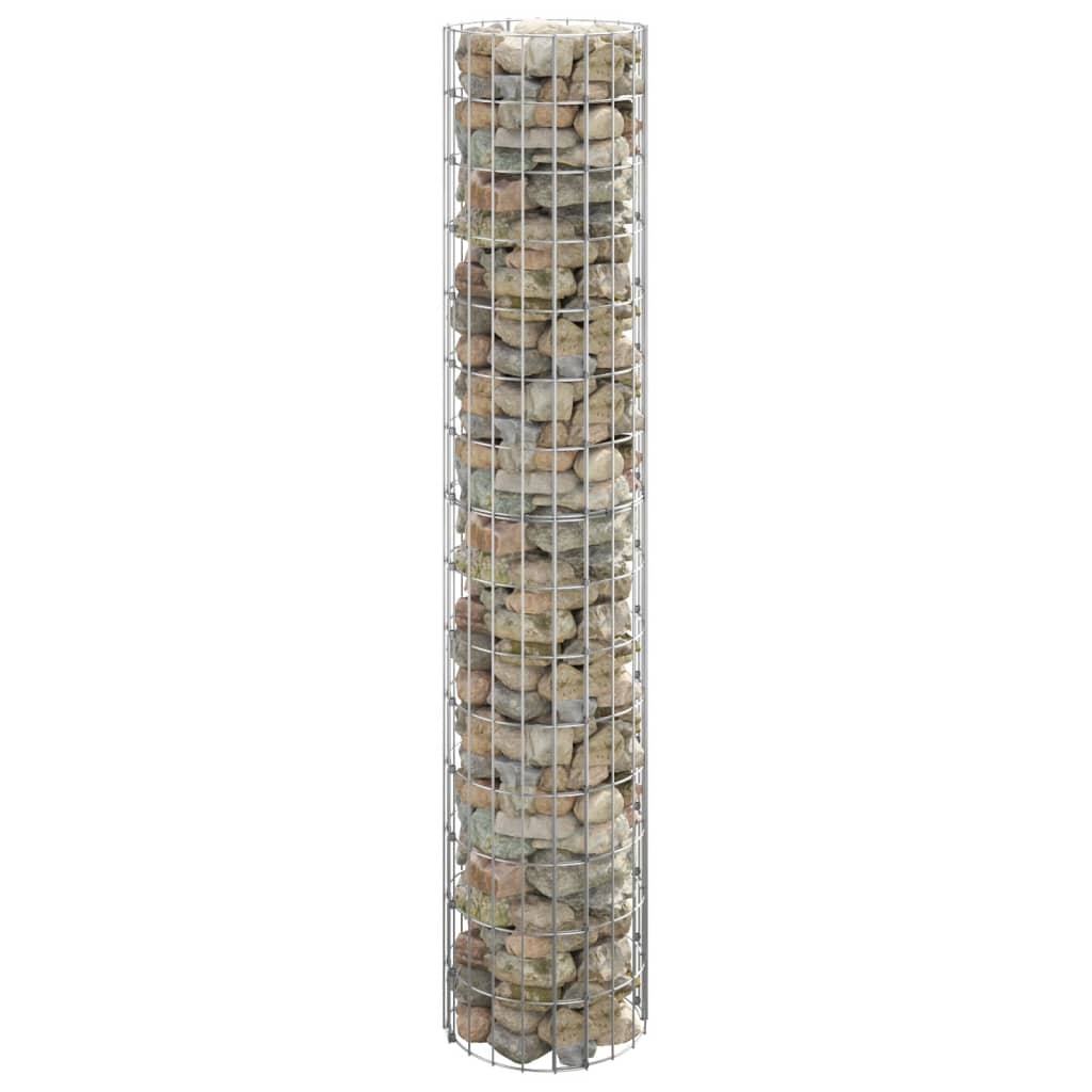 Circular Gabion Pole Galvanised Steel ?0x150 cm