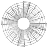 Circular Gabion Pole Galvanised Steel Ø30x200 cm - Top-Down View
